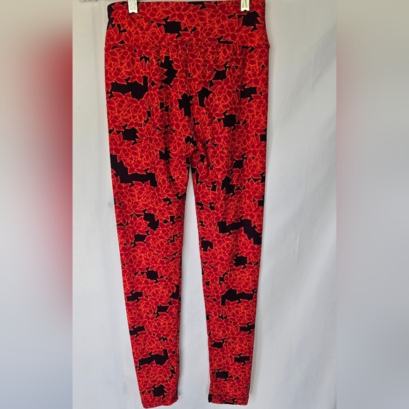 ❤️3/$12 Lularoe Colorful Bird and Floral Patterned Legging Set Of 2 - Picture 4 of 8